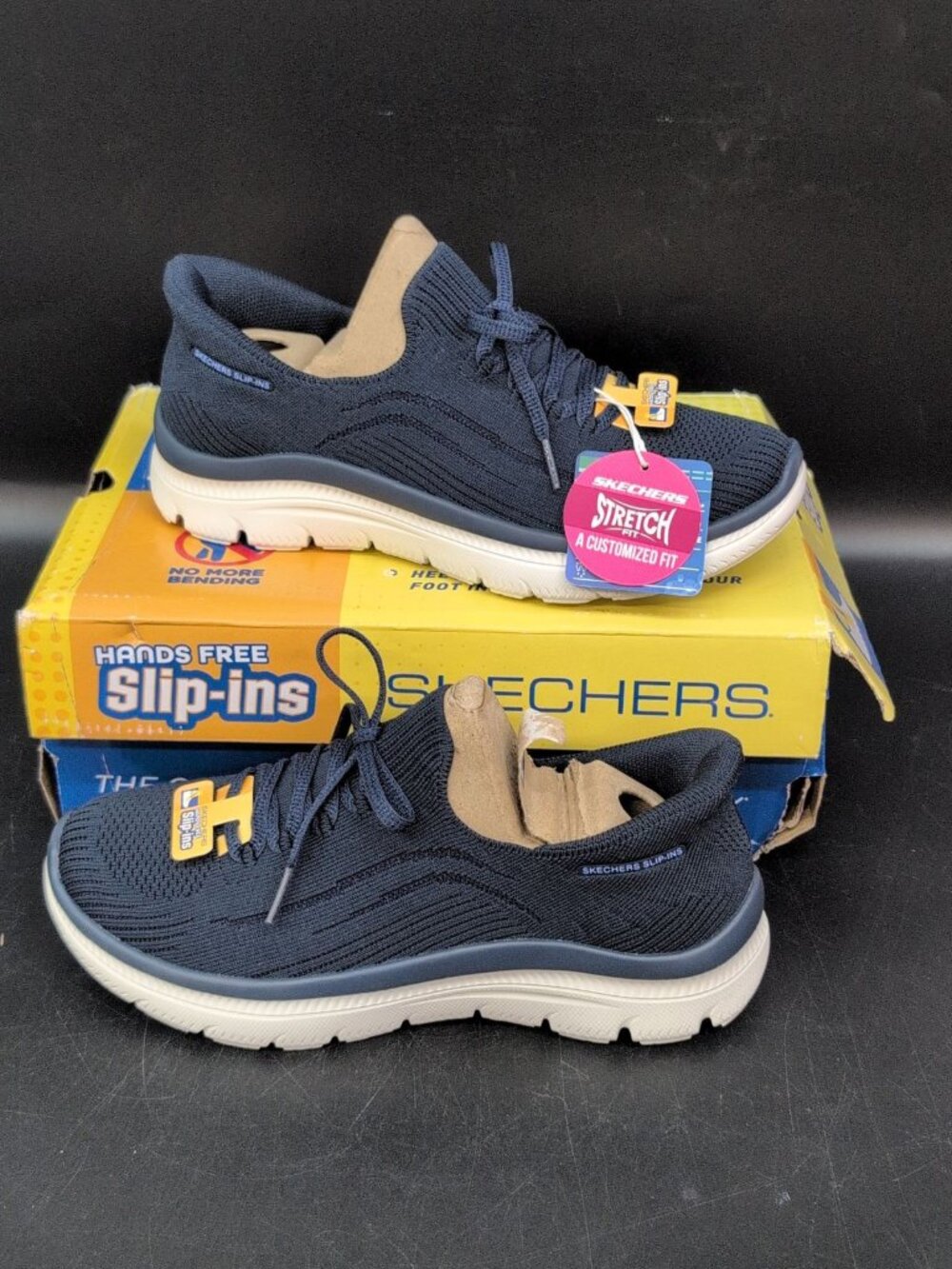 Skechers Summit Plus Vibrance Slip In Women's Athletic Shoes US 7 Navy